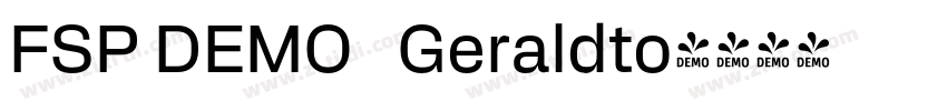 FSP DEMO   Geraldto字体转换